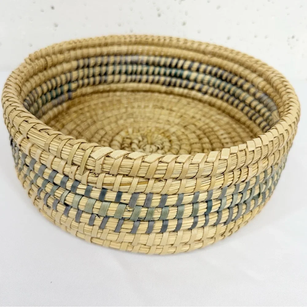 Unbranded Bohemian Off White Macrame Plant Hanger and 10 Inch Basket - Picture 8 of 17